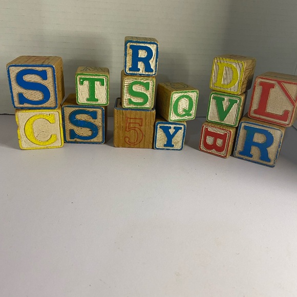 Vintage wood blocks - Picture 2 of 3